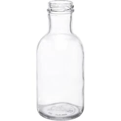 12 Oz. Clear Glass Stout Bottle, 38mm 38-2000, 12/cs