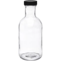 16 Oz. Clear Glass Stout Bottle, 38mm 38-405, 12/cs -Wessco Shop s a0016 200c1c 5