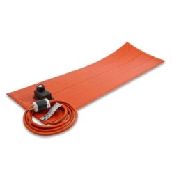 BriskHeat® 6" X 12" Heavy-Duty Silicone Rubber Heating Blanket For Plastic, Adj. Thermostat, Up To 160° F, 240V, 90W