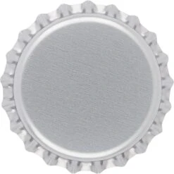 Silver Beer Bottle Caps, Oxygen Absorbing, 26 Mm Pry-Off Crown, 10,000/cs 6 Silver Beer Bottle Caps, Oxygen Absorbing, 26 Mm Pry-Off Crown, 10,000/cs -Wessco Shop silver beer cap 100 1