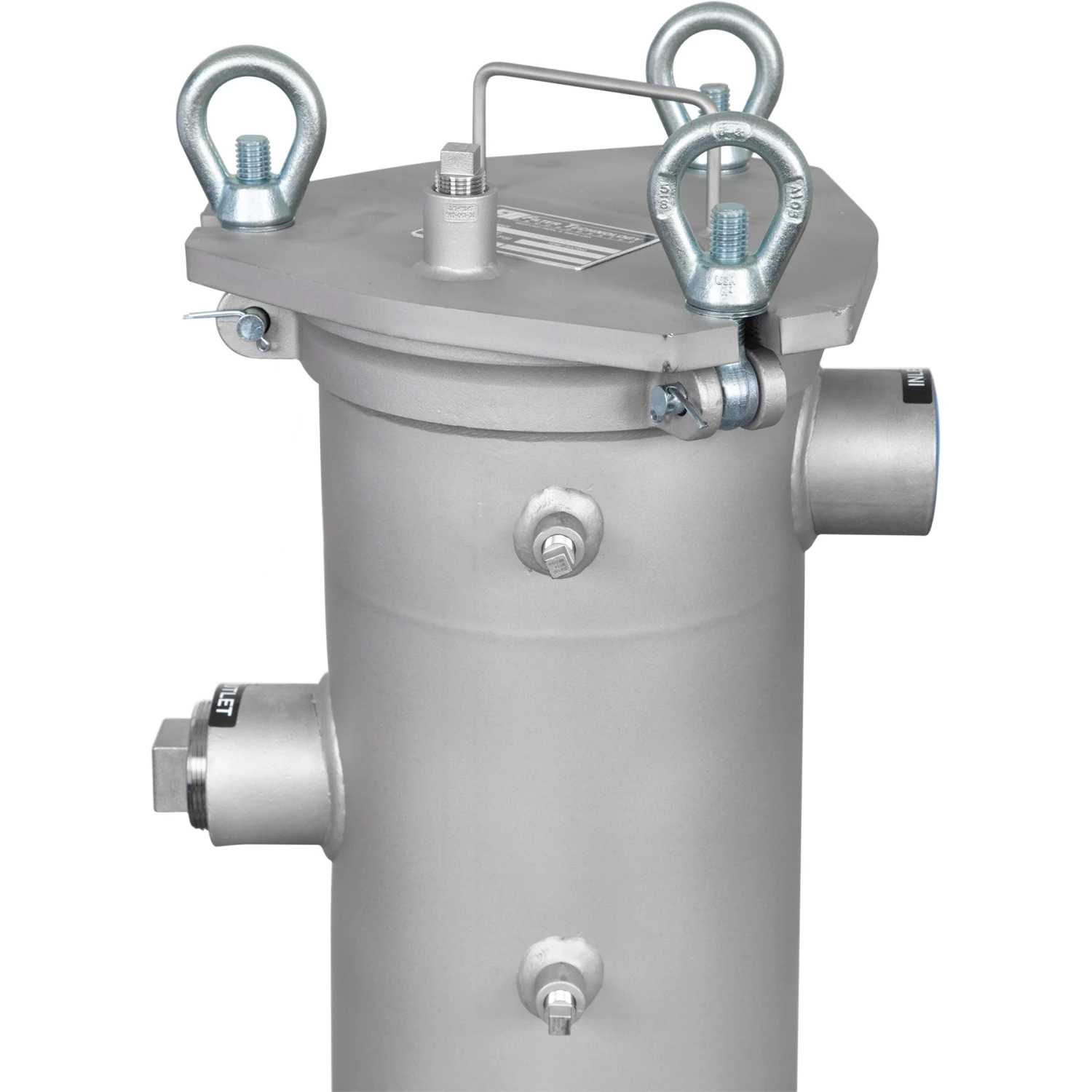 Size #2 (30" Basket Depth) 304 Stainless Steel Filter Vessel, 2" NPT, Universal Outlet, DP Ports - Image 2