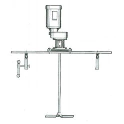 Tote Mixer, 2 HP X-Proof Gear Drive, Bridge Mount, 36" Shaft, 425 RPM (Series 5109)