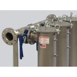 Multi-Plex (6) Filter Vessel, 304 Stainless Steel, 6" Flange, Size #2 (30" Basket Depth) -Wessco Shop triplex filter vessel2 1 1 1