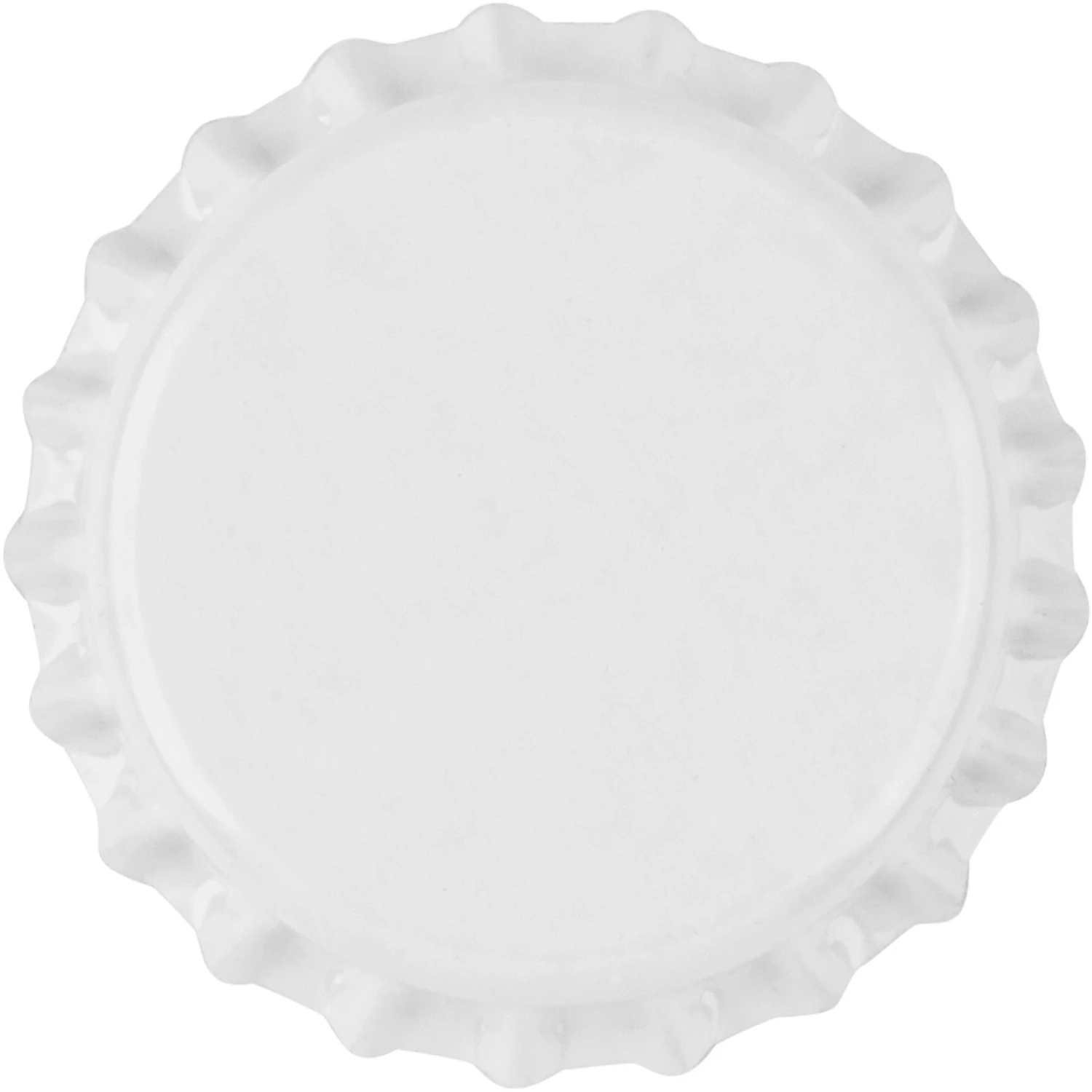 White Beer Bottle Caps, Oxygen Absorbing, 26 Mm Pry-Off Crown, 10,000/cs 4 White Beer Bottle Caps, Oxygen Absorbing, 26 Mm Pry-Off Crown, 10,000/cs - Image 2